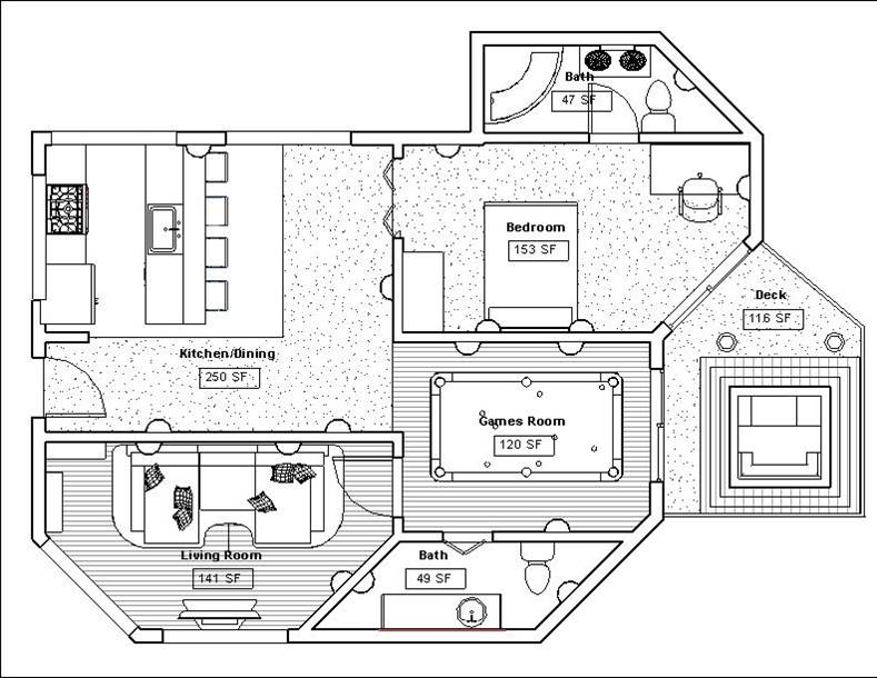 BSFI Revit apt floor plan Architectural Foundation of