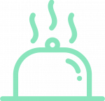 Teal Dinner Icon
